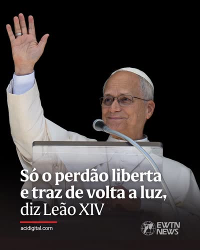 Só o perdão liberta e traz de volta a luz, diz Leão XIV