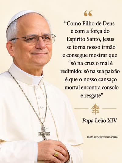 Só na cruz o mal é redimido