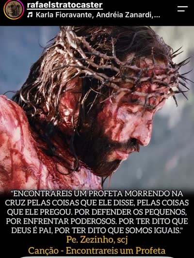 Encontrareis um profeta morrendo na cruz