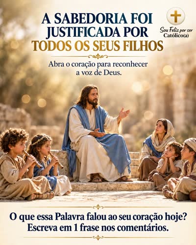 A sabedoria foi justificada por todos os seus filhos