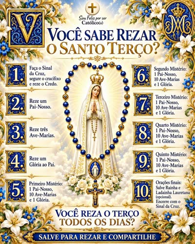 Você sabe rezar o Santo Terço?