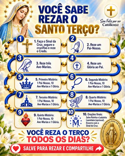 Você sabe rezar o Santo Terço?