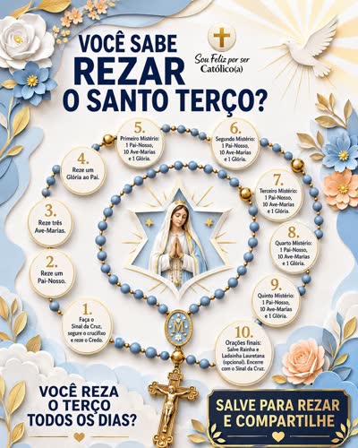 Você sabe rezar o Santo Terço?