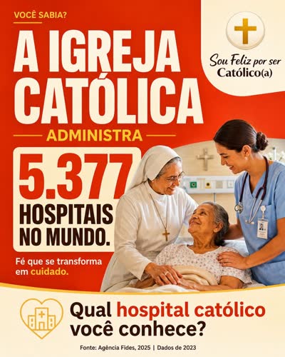 A Igreja Católica administra 5.377 hospitais no mundo