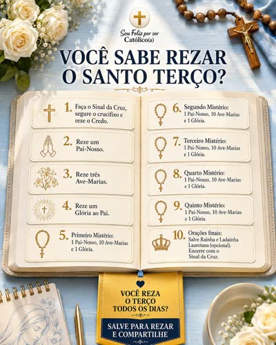 Você sabe rezar o Santo Terço?