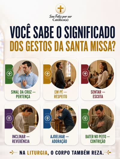 Você sabe o significado dos gestos da Santa Missa?