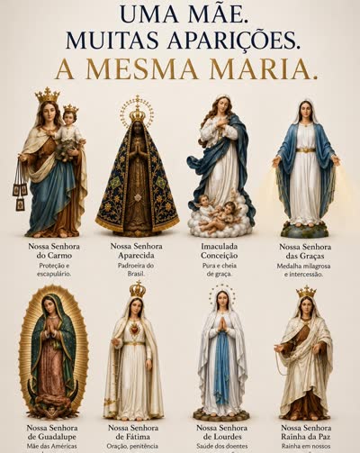Uma mãe. Muitas aparições. A mesma Maria.